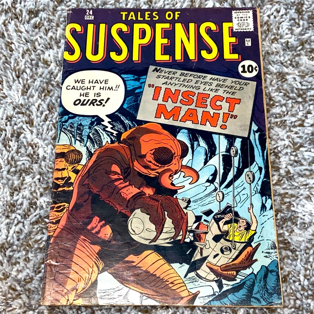 VINTAGE 1961 MARVEL TALES OF SUSPENSE Key 1st Insect Man Pre Ant Man Comic #24